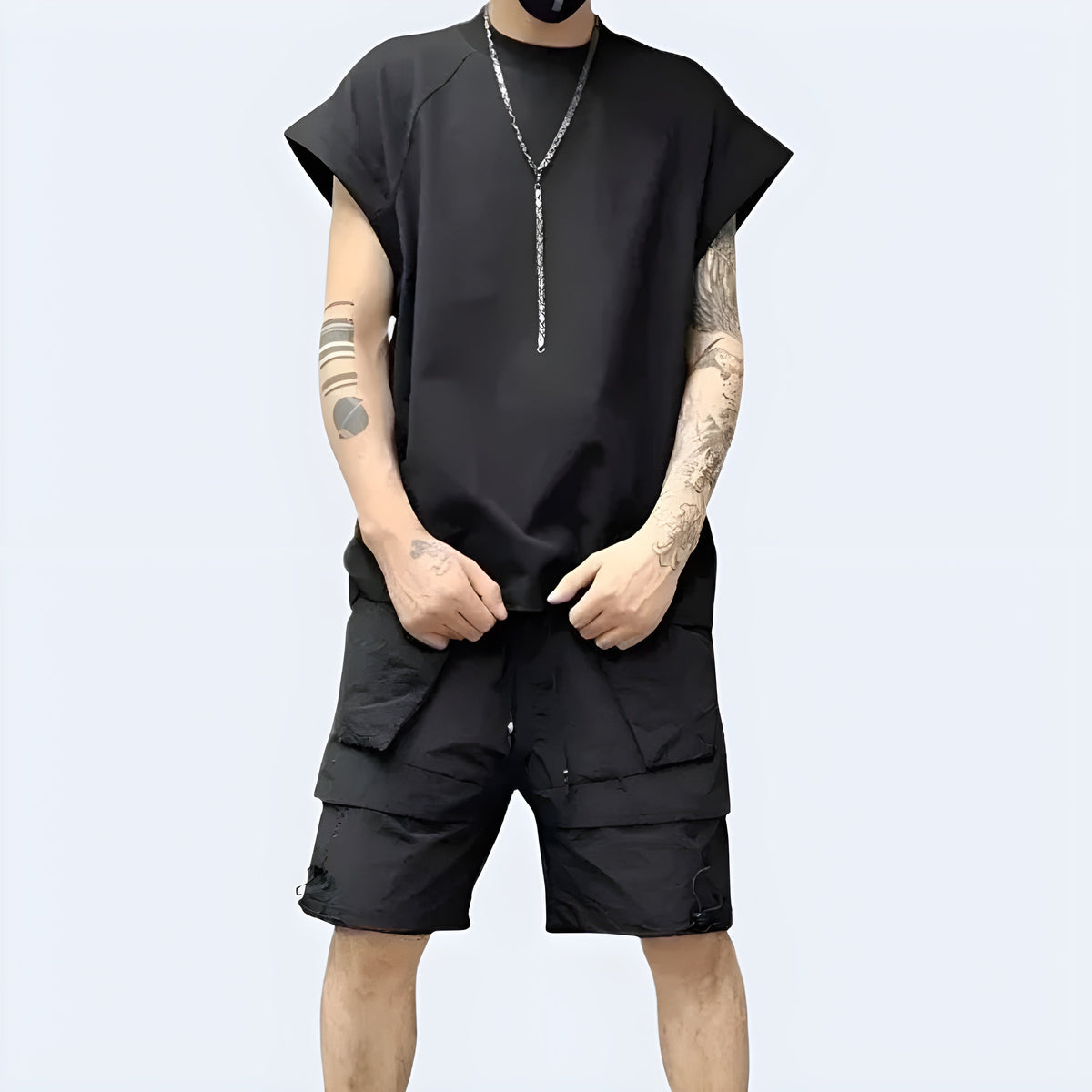 Techwear Double Layered Short