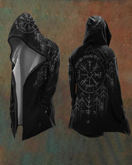 Viking Art Cosplay Vintage Totem Hooded Jacket