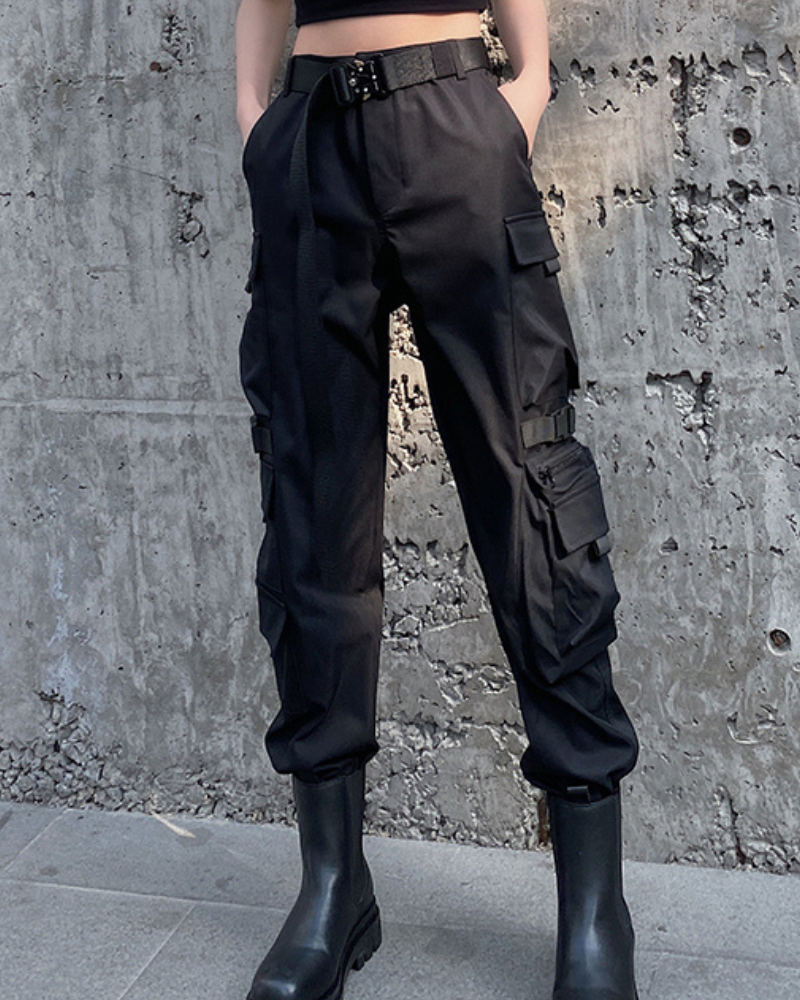 Women Multi-Pockets Cargo Pants