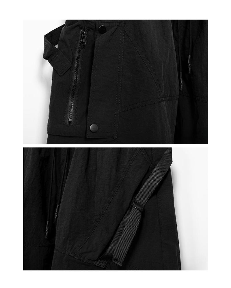 Woven Patchwork Cargo Shorts