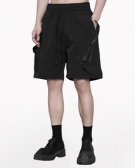 Woven Patchwork Cargo Shorts