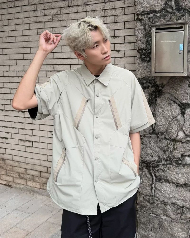 Color-Blocking Patchwork T-Shirt