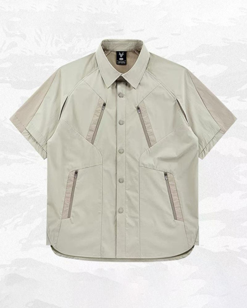 Color-Blocking Patchwork T-Shirt