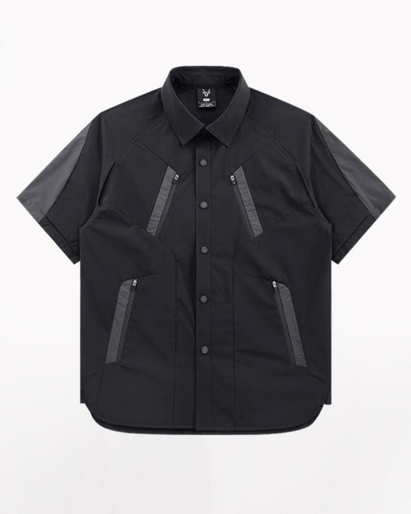 Color-Blocking Patchwork T-Shirt