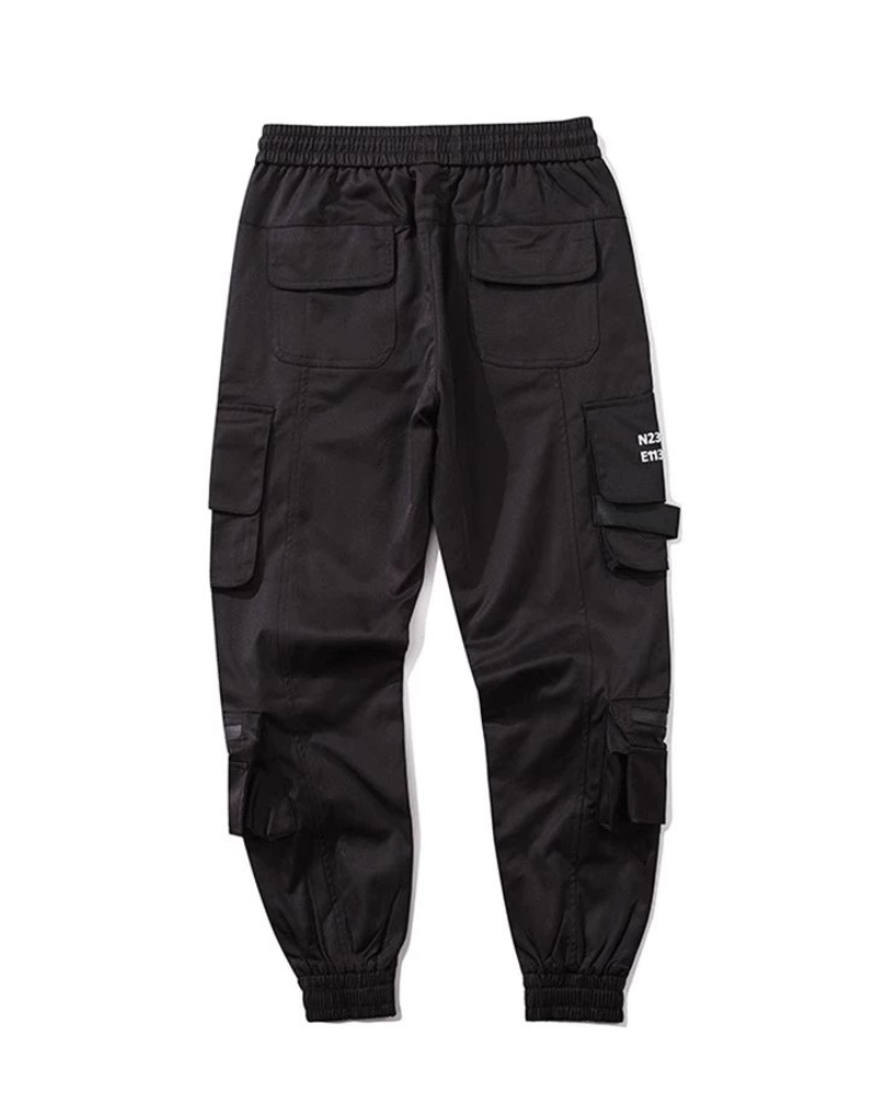 Slim Black Cargo Pants