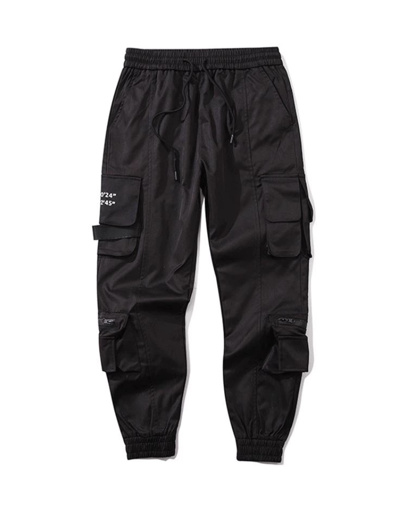 Slim Black Cargo Pants