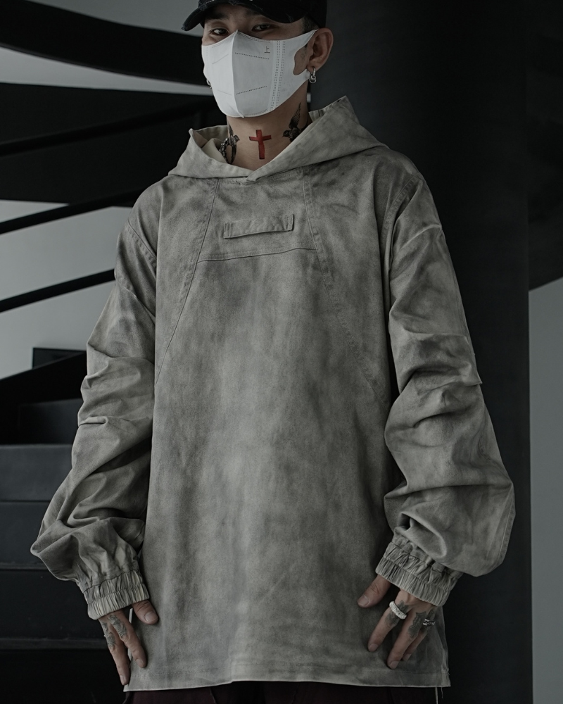 Washed Tie-Dyed Loose Hoodie