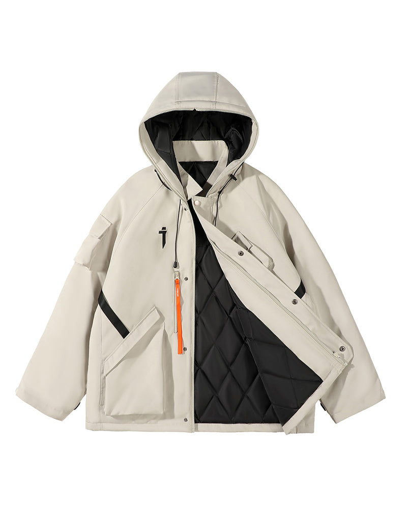Futuristic Cyberpunk Unisex Hooded Jacket