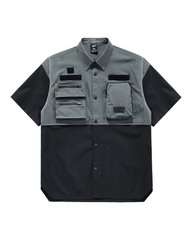 Fake Two-Piece Short Sleeve Shirt
