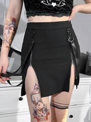 Gothic Zipper Skirt