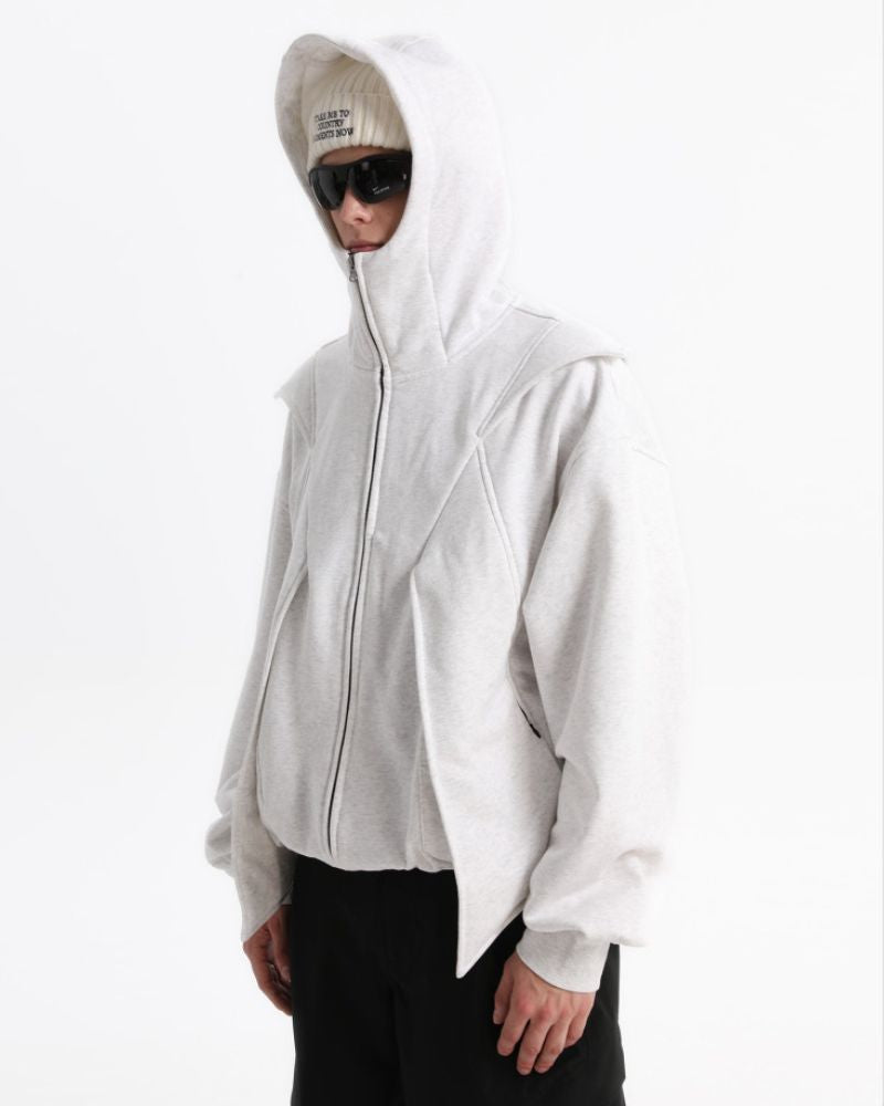 Opium Style Functional Double Zip Y2K Hoodie