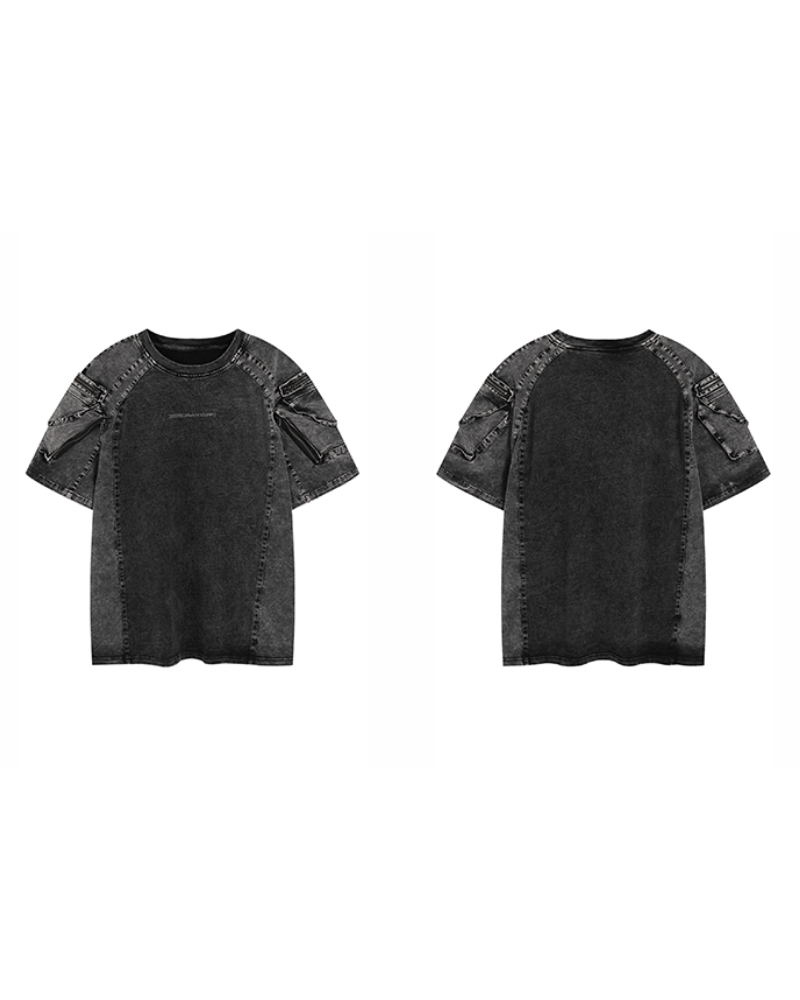 Wasteland Style 3D Cargo Pockets T-Shirt