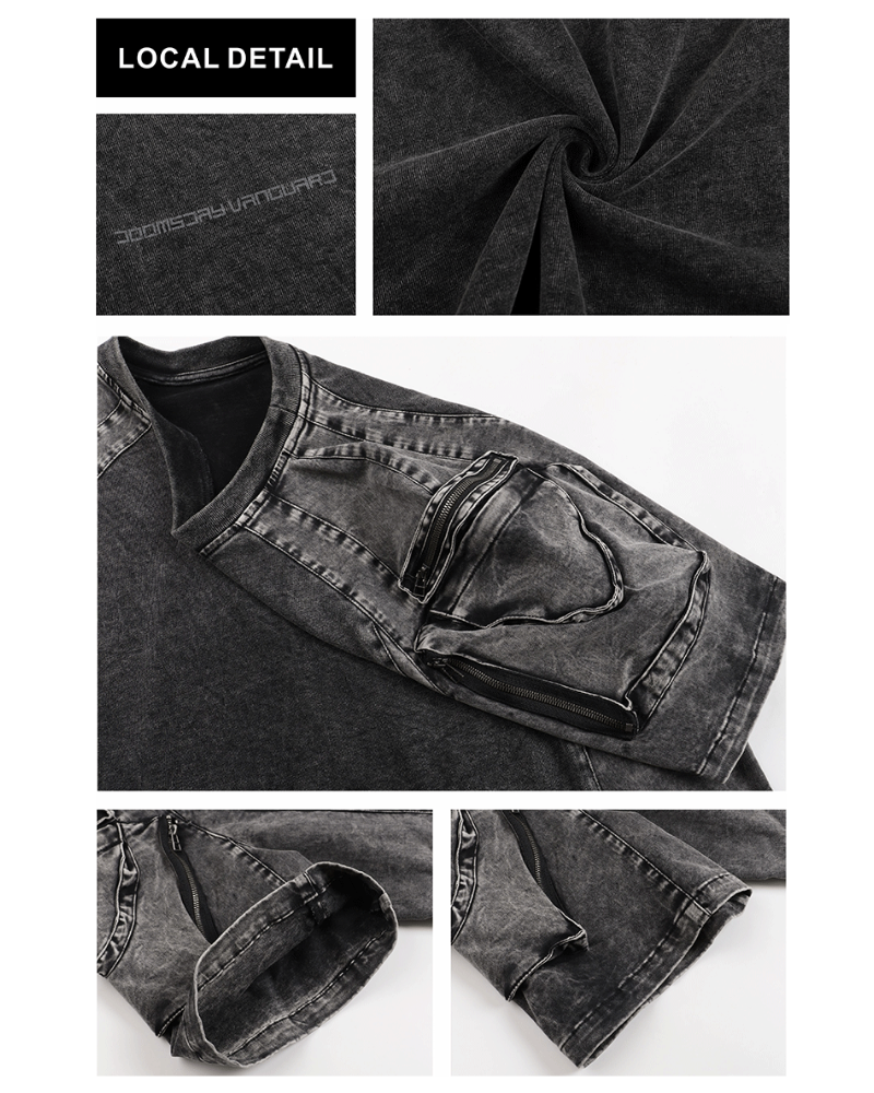 Wasteland Style 3D Cargo Pockets T-Shirt