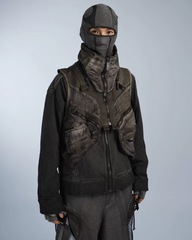 Wasteland Style Asymmetrical 3D Bag Detachable Vest