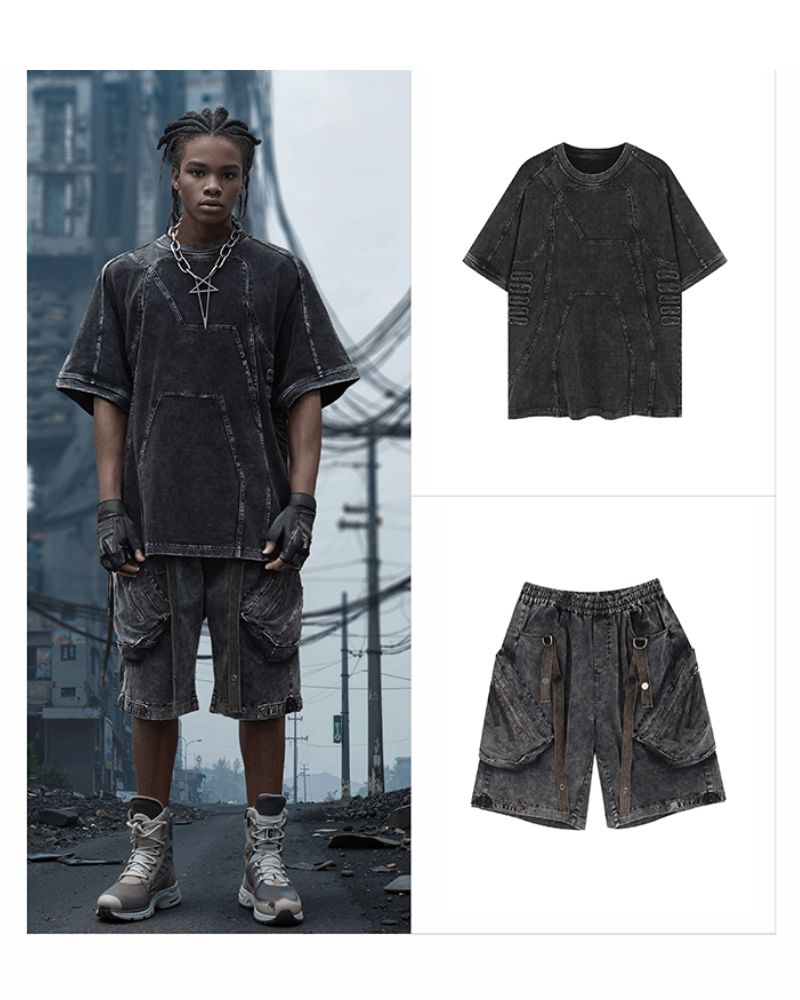 Wasteland Washed Heavyweight Cotton Men's T-Shirt