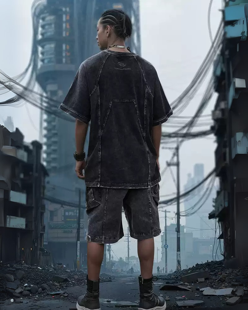 Wasteland Washed Heavyweight Cotton Men's T-Shirt