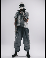 Wasteland Wear 3D Patchwork Distressed Cotton T-Shirt