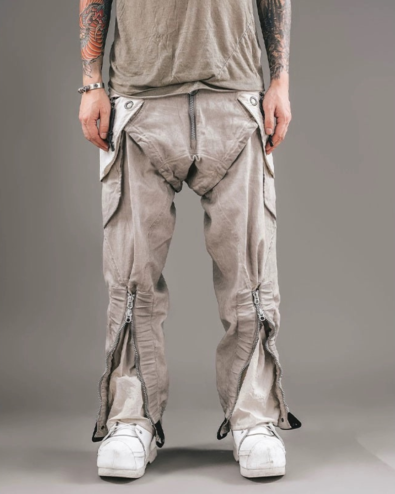 Wasteland Wear Multi-Pocket Zipper Cargo Pants