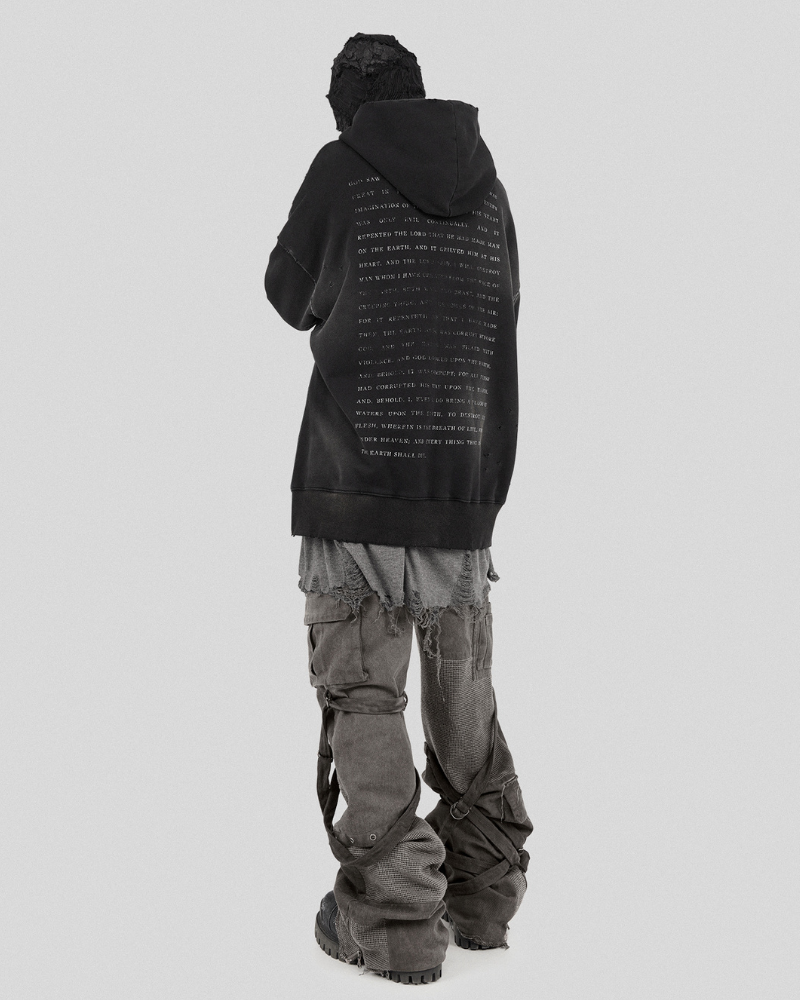 Wasteland Wear Straps Patchwork Cargo Y2K Pants