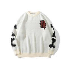 White Skeleton Sweater