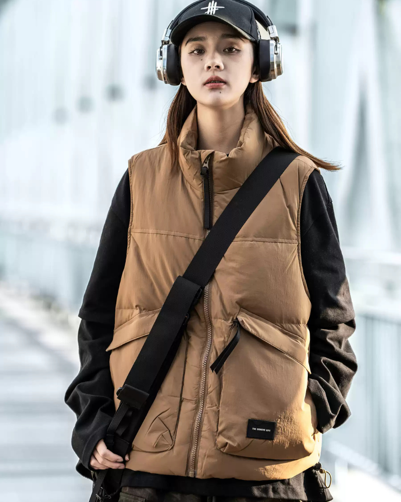 Winter Stand Collar Unisex Puffer Vest