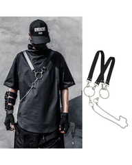 With Chain Function Japanese T-Shirt
