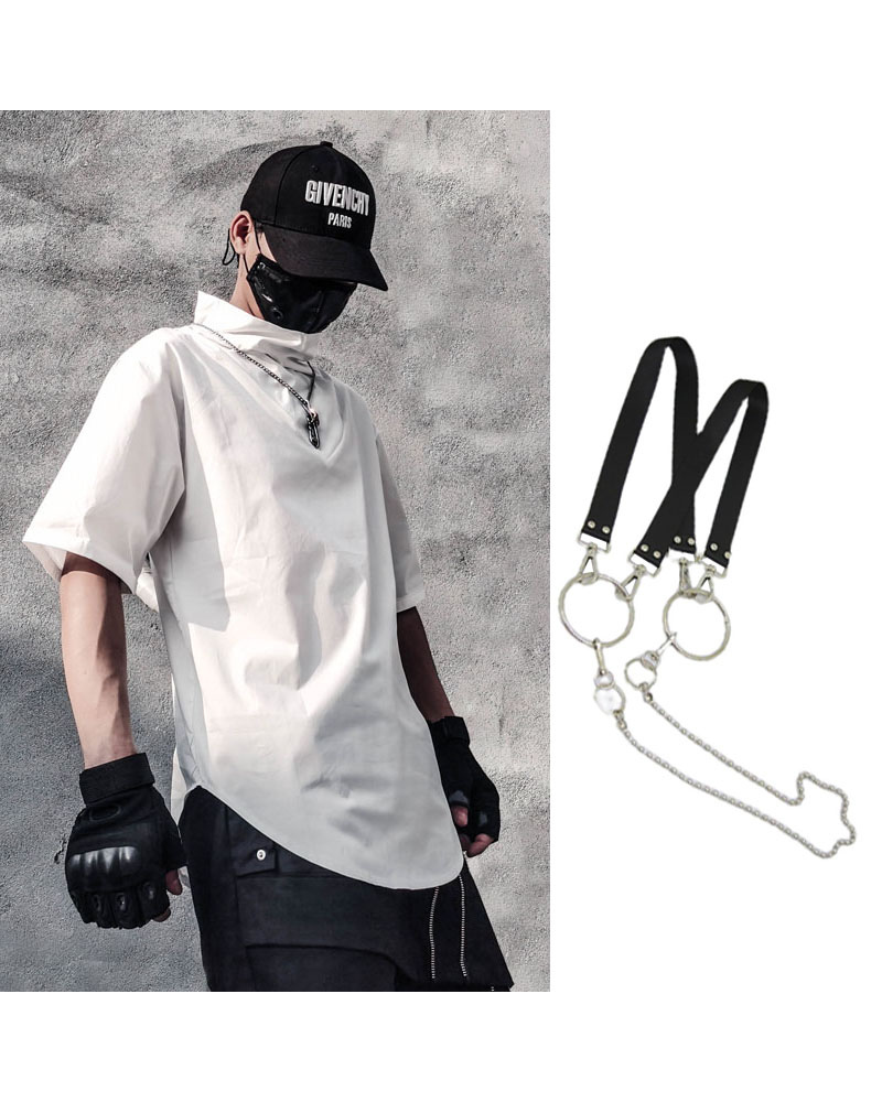 With Chain Function Japanese T-Shirt