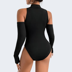 Hollow Out Long Sleeve Crop Top