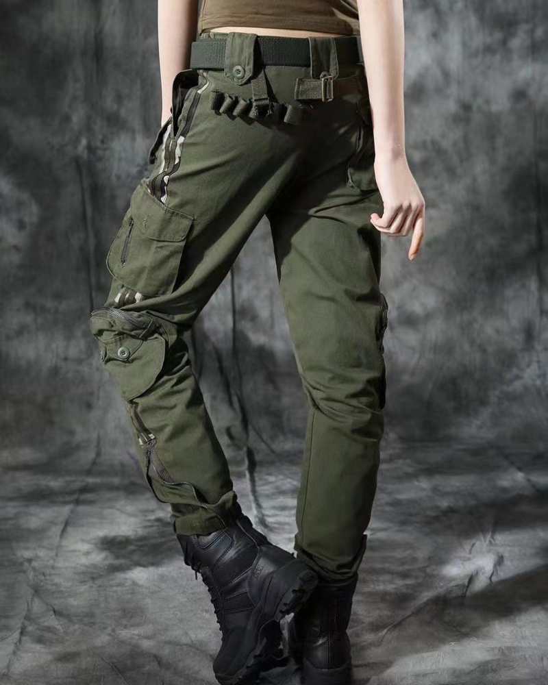 Women's Multi-Pocket Slim Fit Cargo Pants