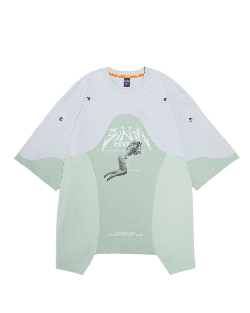Cyberpunk Dream Princess Ice-Cool Mesh Panel T-Shirt