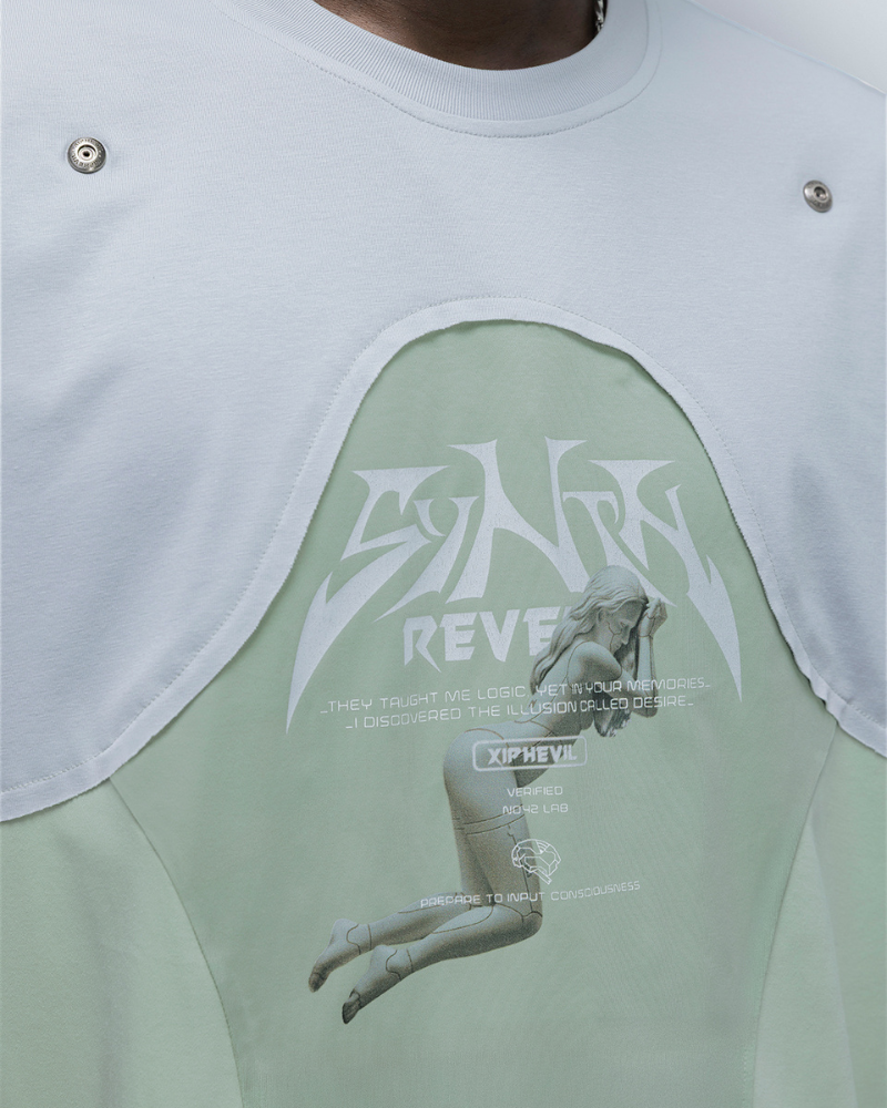 Cyberpunk Dream Princess Ice-Cool Mesh Panel T-Shirt
