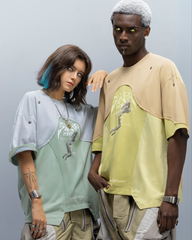 Cyberpunk Dream Princess Ice-Cool Mesh Panel T-Shirt