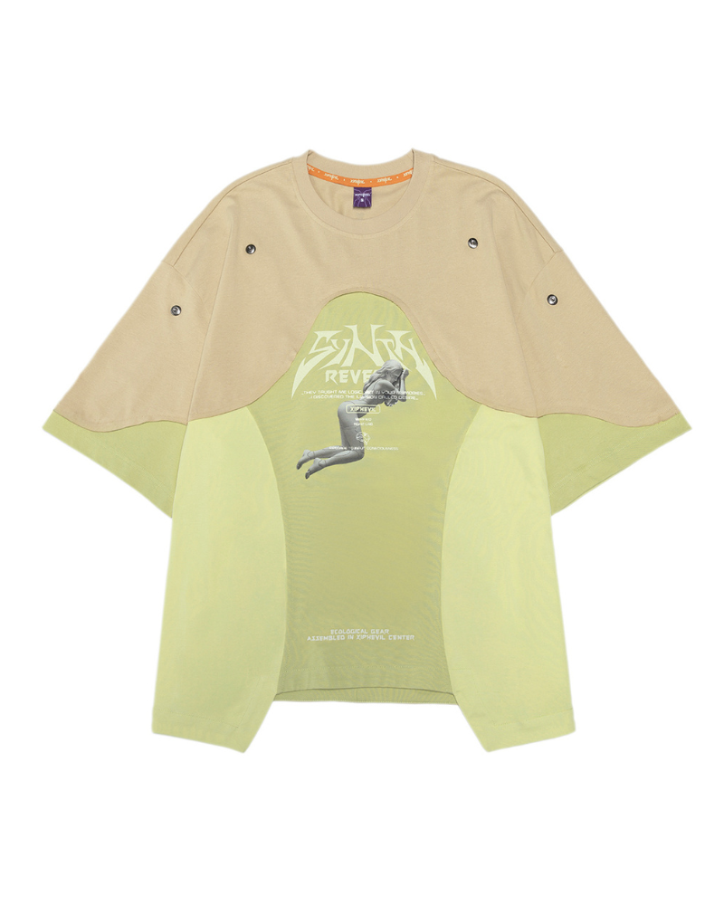 Cyberpunk Dream Princess Ice-Cool Mesh Panel T-Shirt