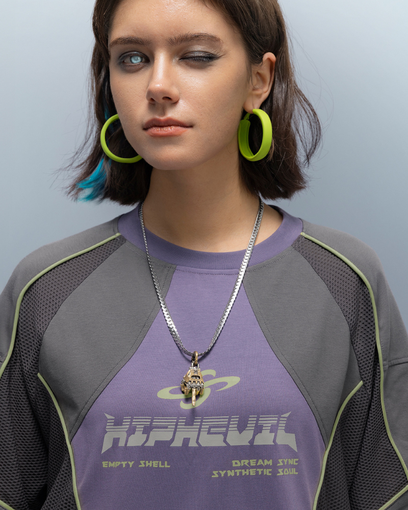 Cyberpunk Grid Dreamweave Quick-Dry T-Shirt