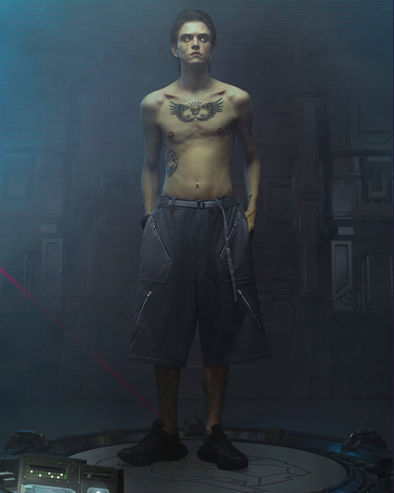 Cyberpunk Outfits Bellator IV Suit Shorts