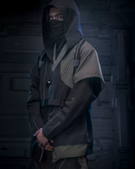 Cyberpunk Outfits Blade Shadow Diagonal Lapel Coat