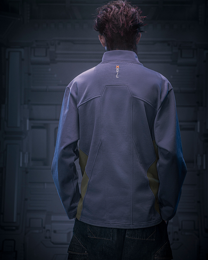 Cyberpunk Outfits Cotton Unisex Turtleneck Pullover Sweatshirt