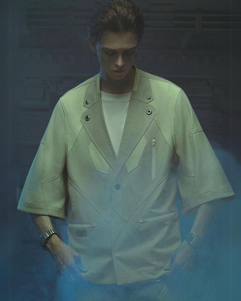 Cyberpunk Outfits Demiurge IV Short Sleeve Suit