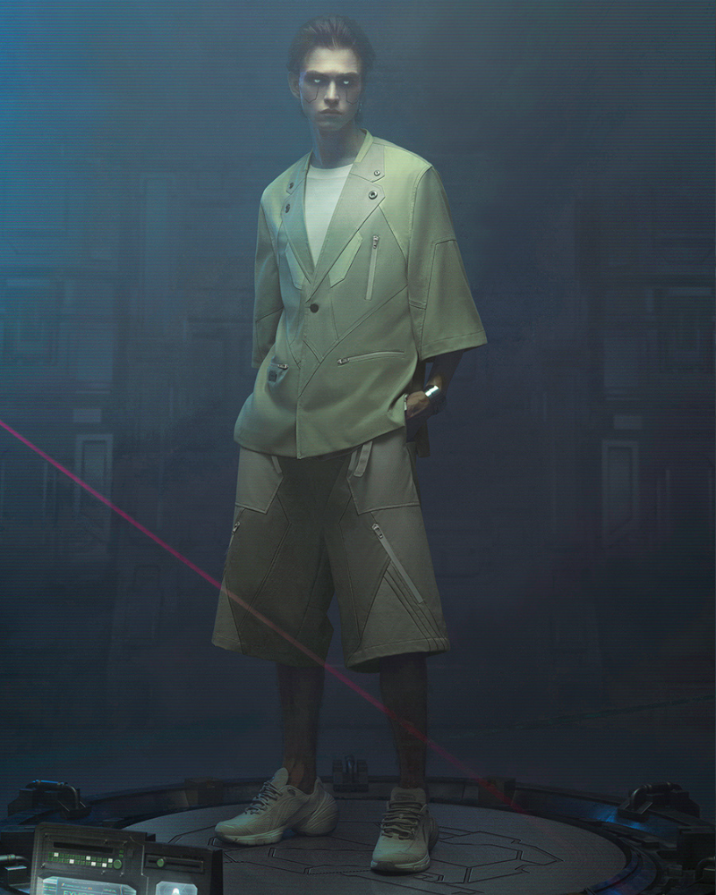 Cyberpunk Outfits Demiurge IV Suit Shorts