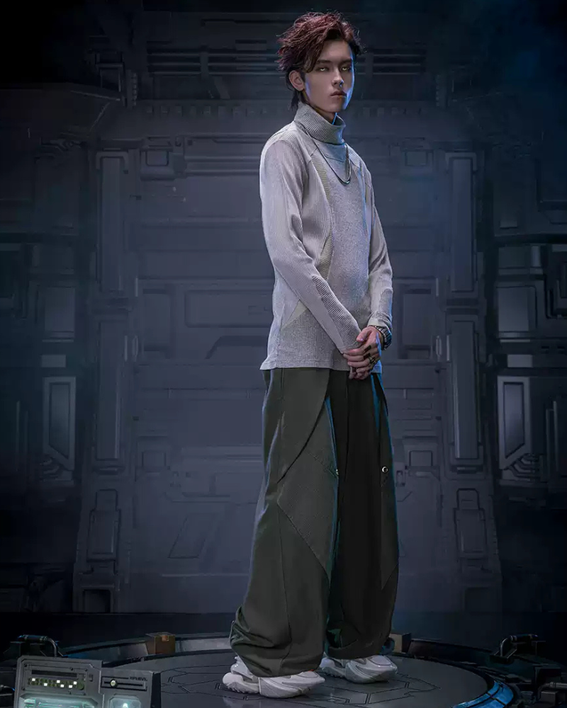 Cyberpunk Outfits Invisible Street Unisex Loose Pants