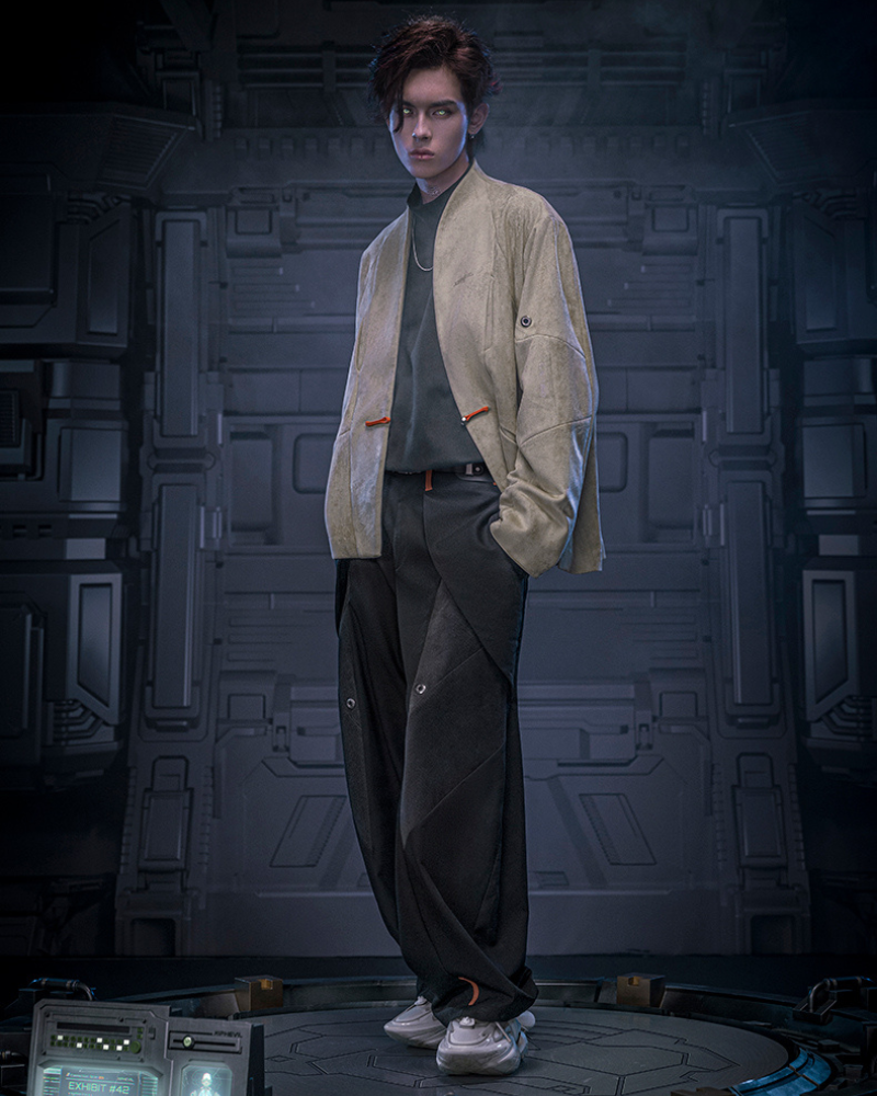Cyberpunk Outfits Invisible Street Unisex Loose Pants