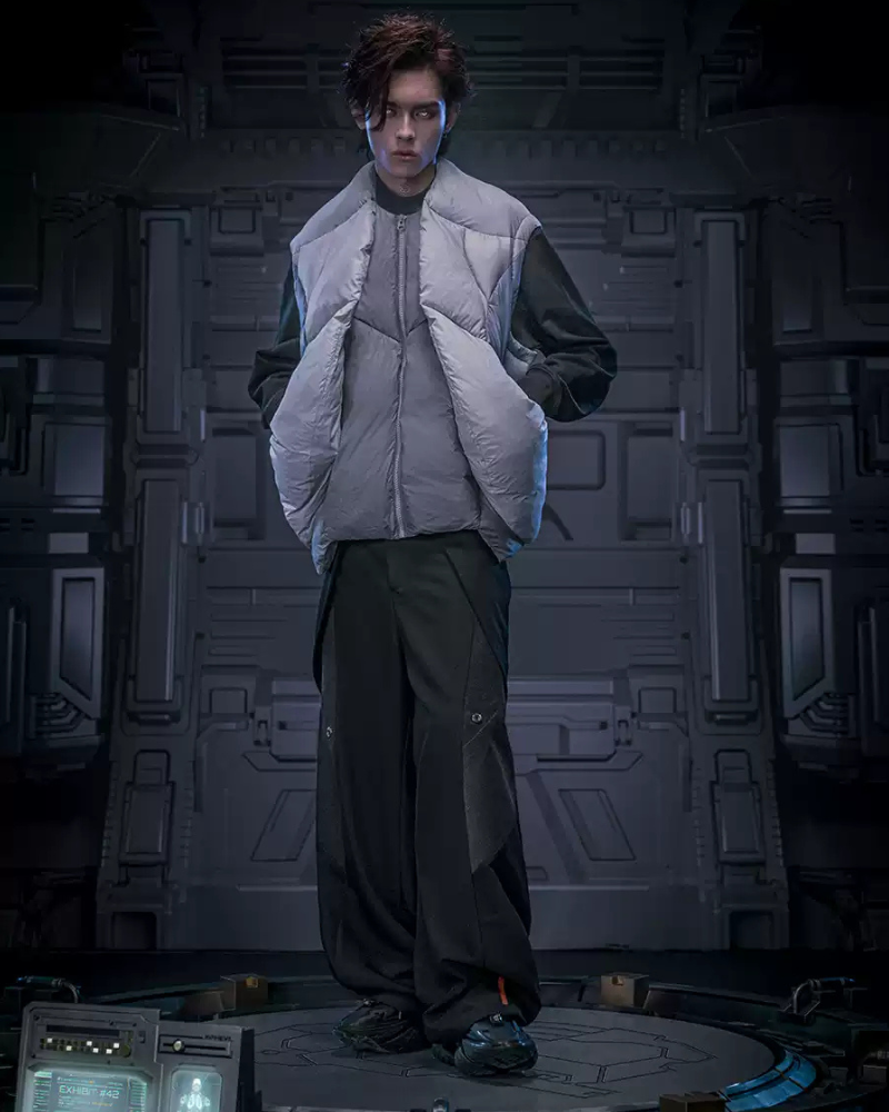 Cyberpunk Outfits Invisible Street Unisex Loose Pants