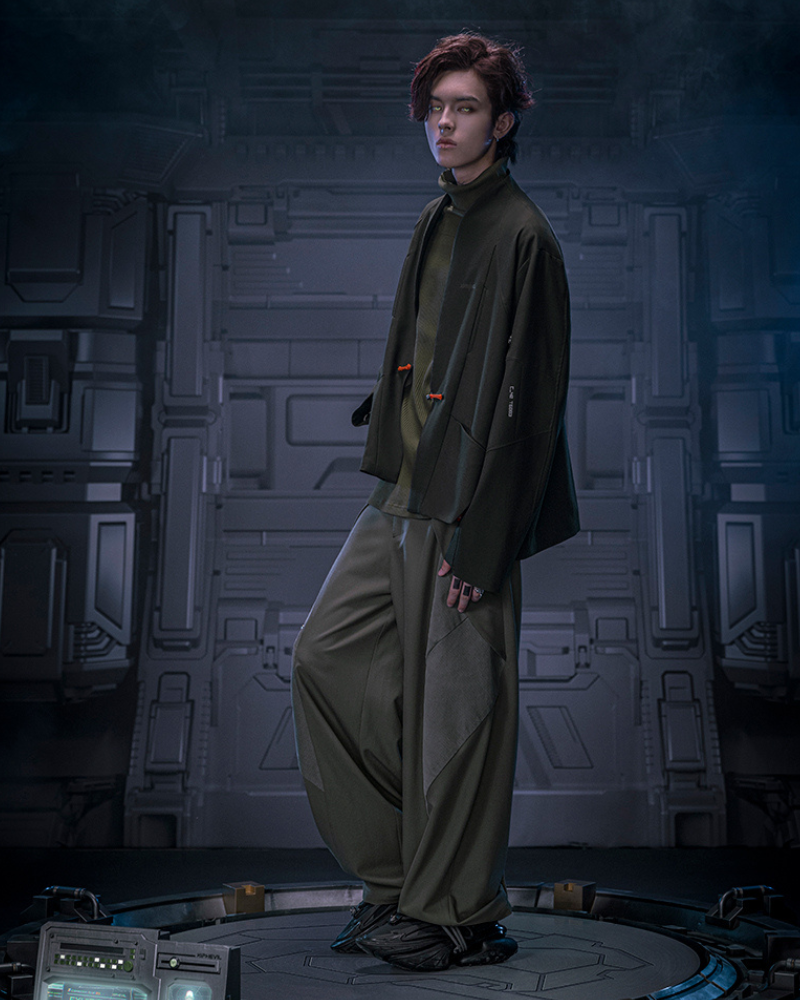 Cyberpunk Outfits Invisible Street Unisex Loose Pants