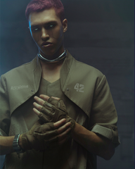 Cyberpunk Outfits Military Style Short Sleeve Shirt