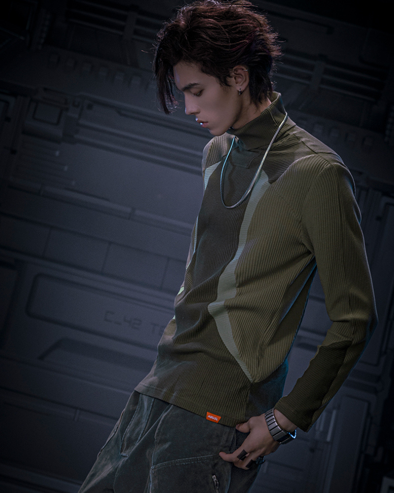 Cyberpunk Outfits Unisex Turtleneck Sweatshirt