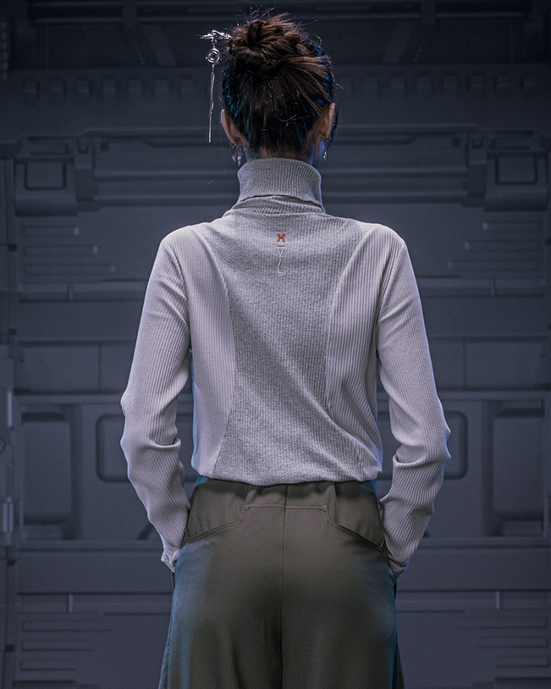 Cyberpunk Outfits Unisex Turtleneck Sweatshirt