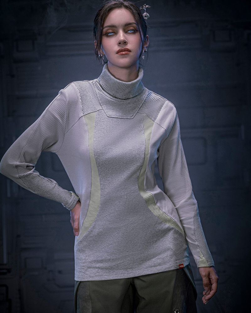 Cyberpunk Outfits Unisex Turtleneck Sweatshirt