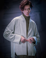 Cyberpunk Outfits Unisex Suede Minimalist Future Jacket