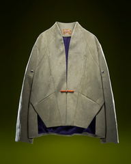 Cyberpunk Outfits Unisex Suede Minimalist Future Jacket