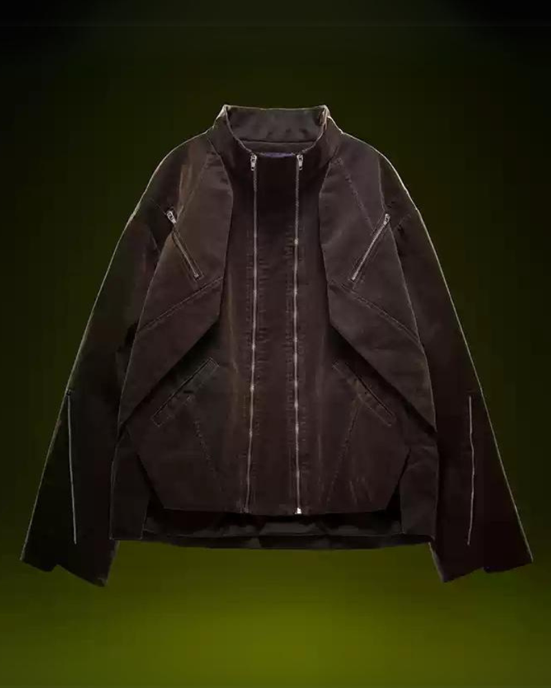 Cyberpunk Outfits Unisex Velvet Short Jacket